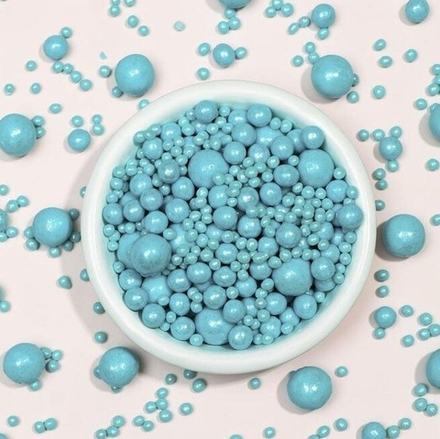 Посыпка рис воздушный "Жемчуг" небесно-голубой, 50г