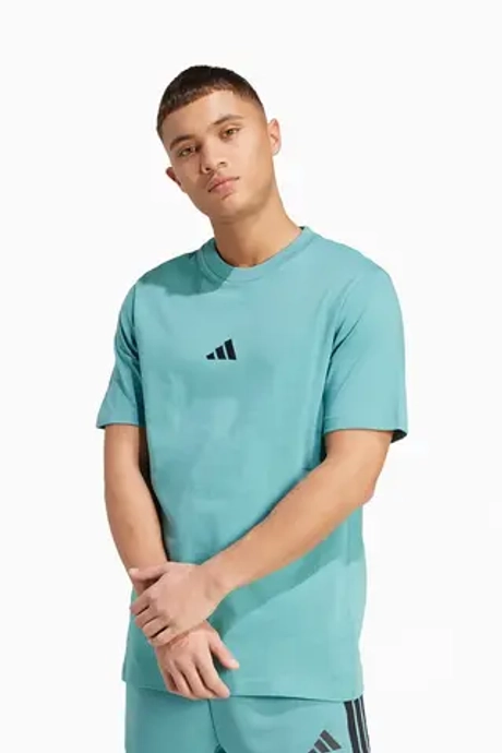 Футболка adidas Essentials Small Logo Single - синий