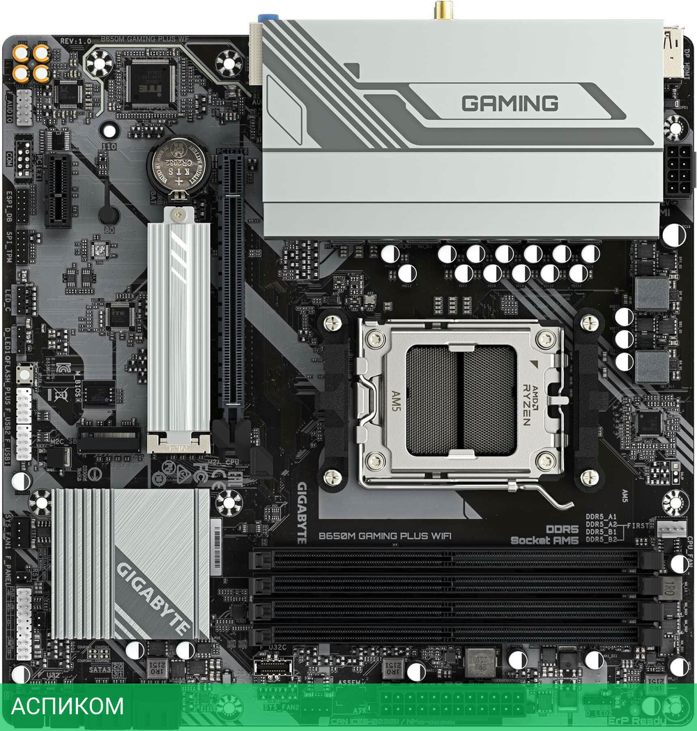 Материнская плата Gigabyte B650M Gaming Plus WIFI rev. 1.2