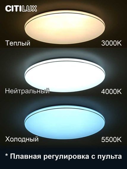 Потолочный светодиодный светильник Citilux Лаконика CL725900G