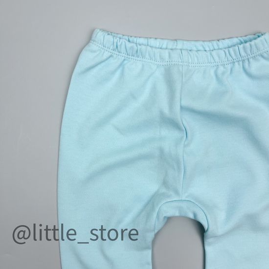 Штанишки хлопковые "Веселое сафари" голубая вода