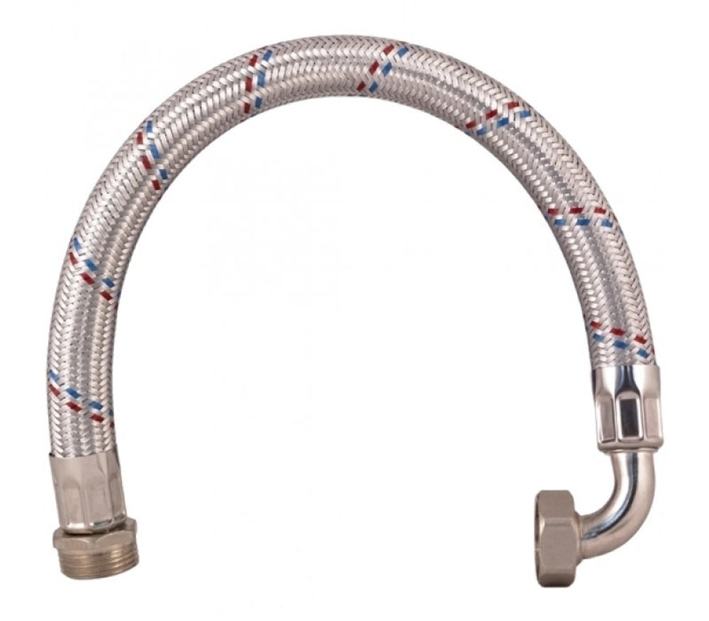 Шланг 28см 1*ВРх1/2*НР AISI 201  SG-028A