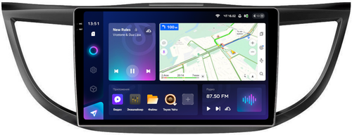 Магнитола для Honda CR-V 4 2012-2016 (большая рамка 10) - Teyes CC3-2K на Android 10, Быстрая, 2K QLED, CarPlay, 4G SIM-слот