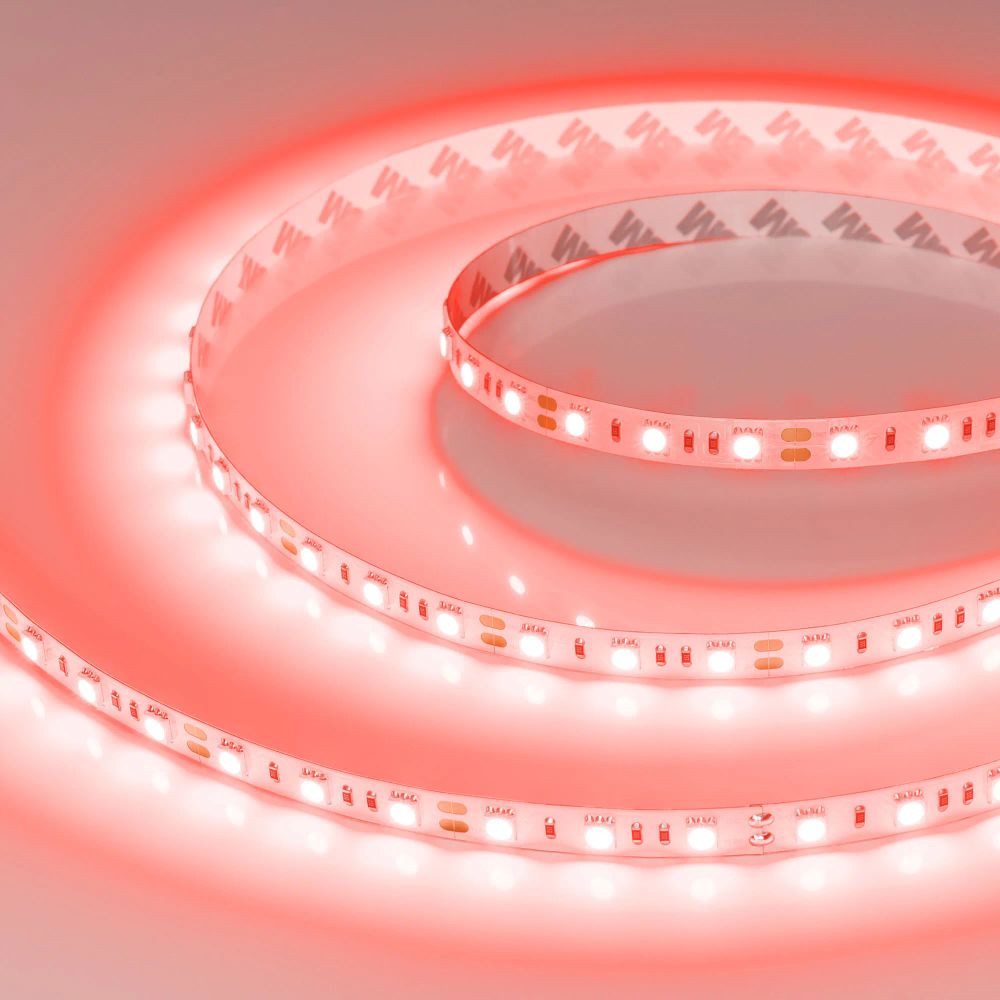 Светодиодная лента RT-B60-10mm 12V Red (14.4 W/m, IP20, 5060, 5m) (Arlight, 14.4 Вт/м, IP20) 012343(2)