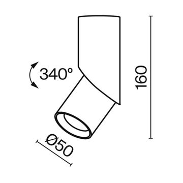 Потолочный светильник Technical C027CL-L10W4K
