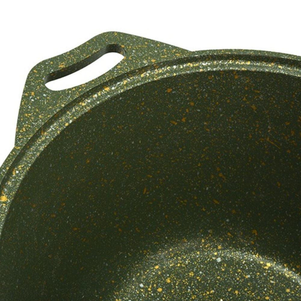 Кастрюля алюм, антиприг, 2 л, с крыш, крыш стекло, Kukmara, Trendy style, к21tsml, малахит