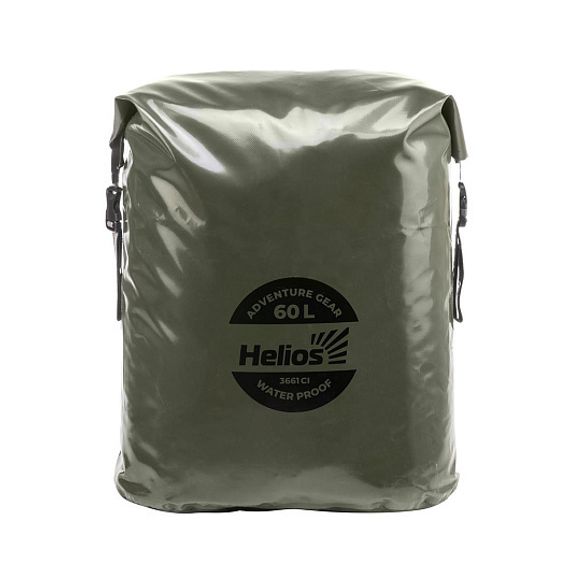 Герморюкзак 60 л (ПВХ, хаки/черный) (HS-GR-60-HB) Helios