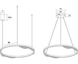 Kink Light 08263-80,36 Подвес Кастела латунь