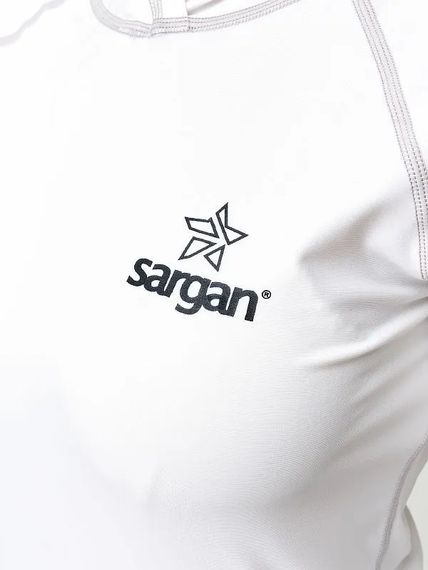 Футболка рашгард лонгслив Sargan Скелетон-Сап Худи UPF 50+ белый