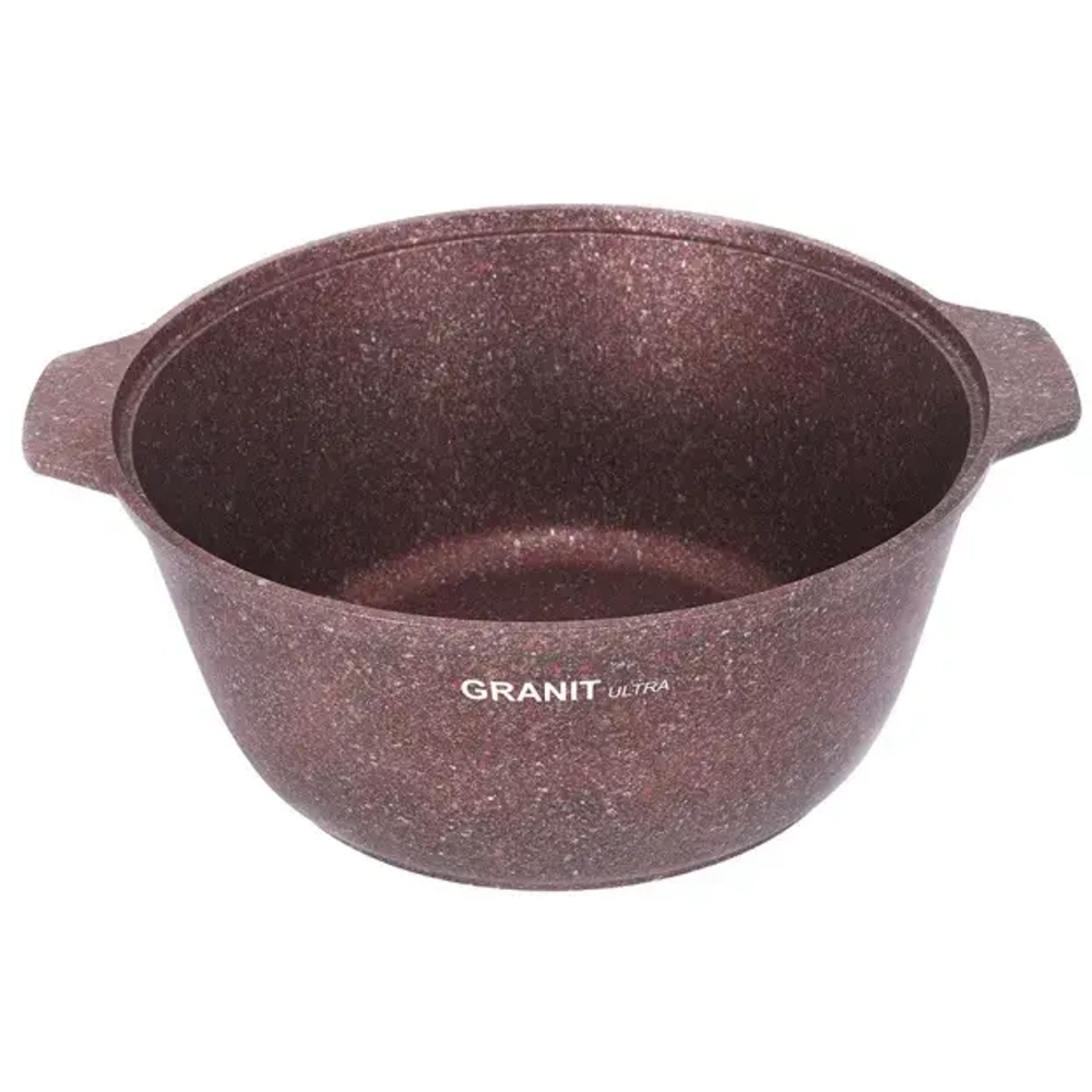 Кастрюля-жаровня 4л со стекл. крышкой, АП линия «Granit ultra» (red)