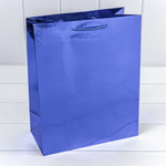 Пакет подарочный 26х32х12см Голография "Кожа крокодила" (Микс)