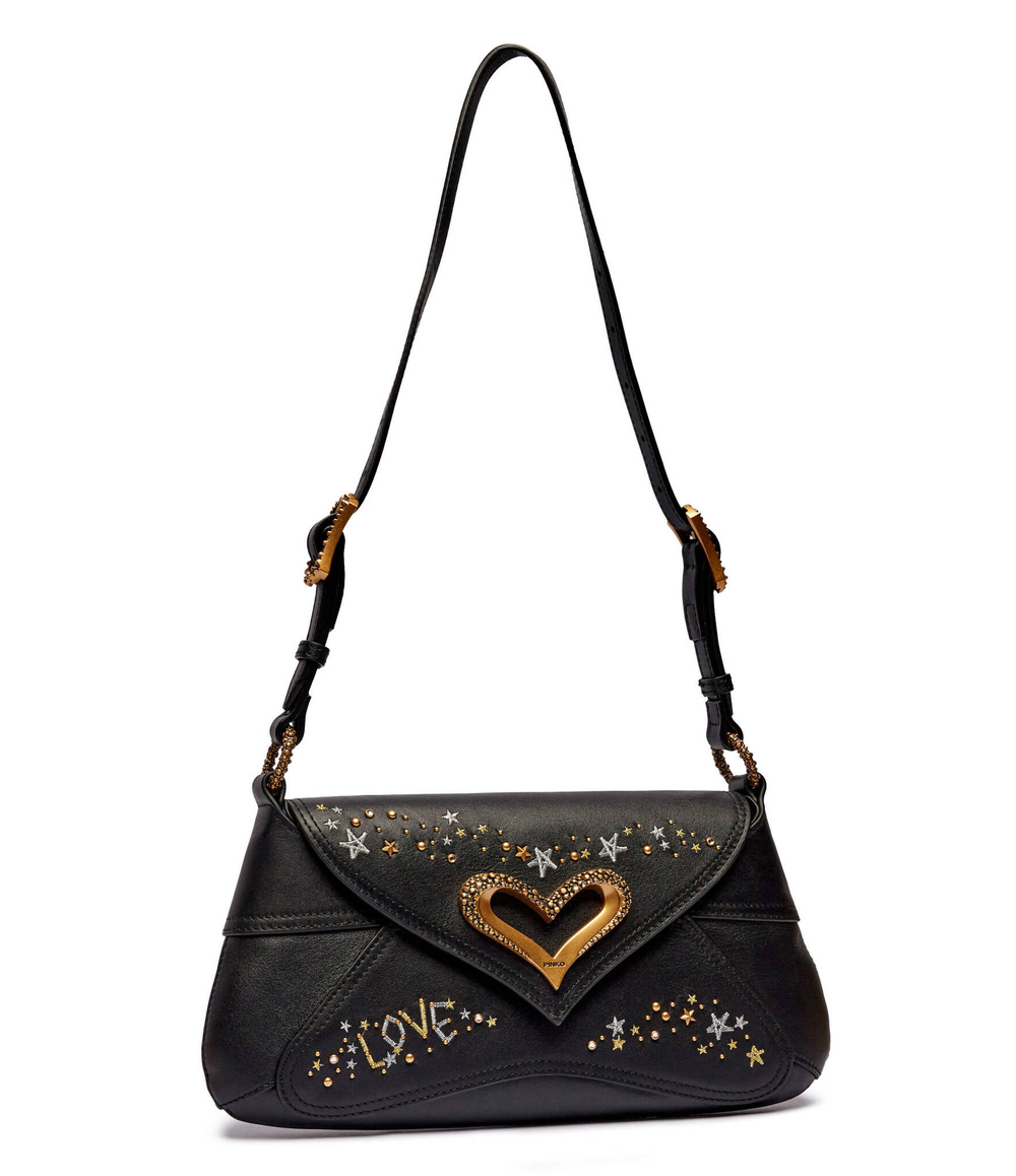 Кожаная сумка через плечо Pinko - черный(103763 A1YW)