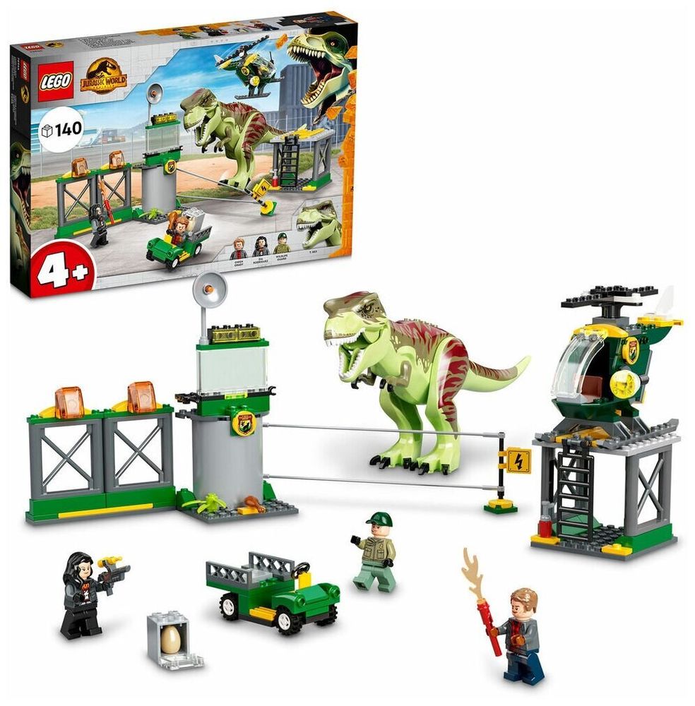 Конструктор LEGO Jurassic World 76944 Прорыв тираннозавра T-Рекса