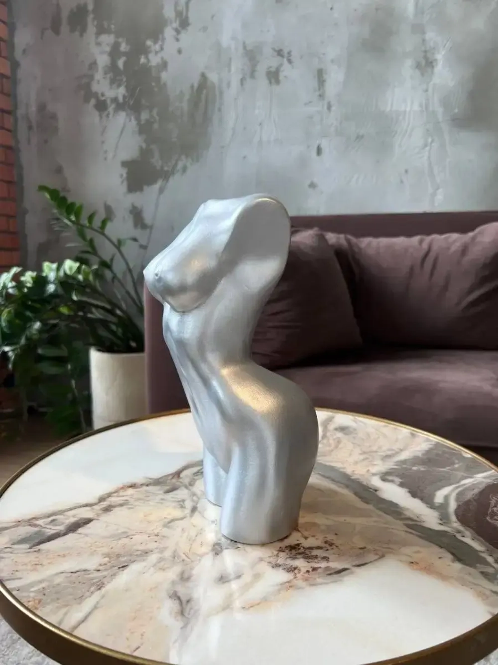 Кашпо для цветов Торс Горшок  Ваза Скульптура