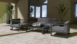 Villino, набор антрацит/антрацит, алюминий