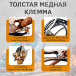 Кабель сварочный с соединительным зажимом WGC25525 Rodeo, 3 м, 500 А, 25 кв. мм, 10-25