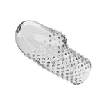 Прозрачная текстурированная насадка на пенис Becks - 8 см. (Цвет: прозрачный)