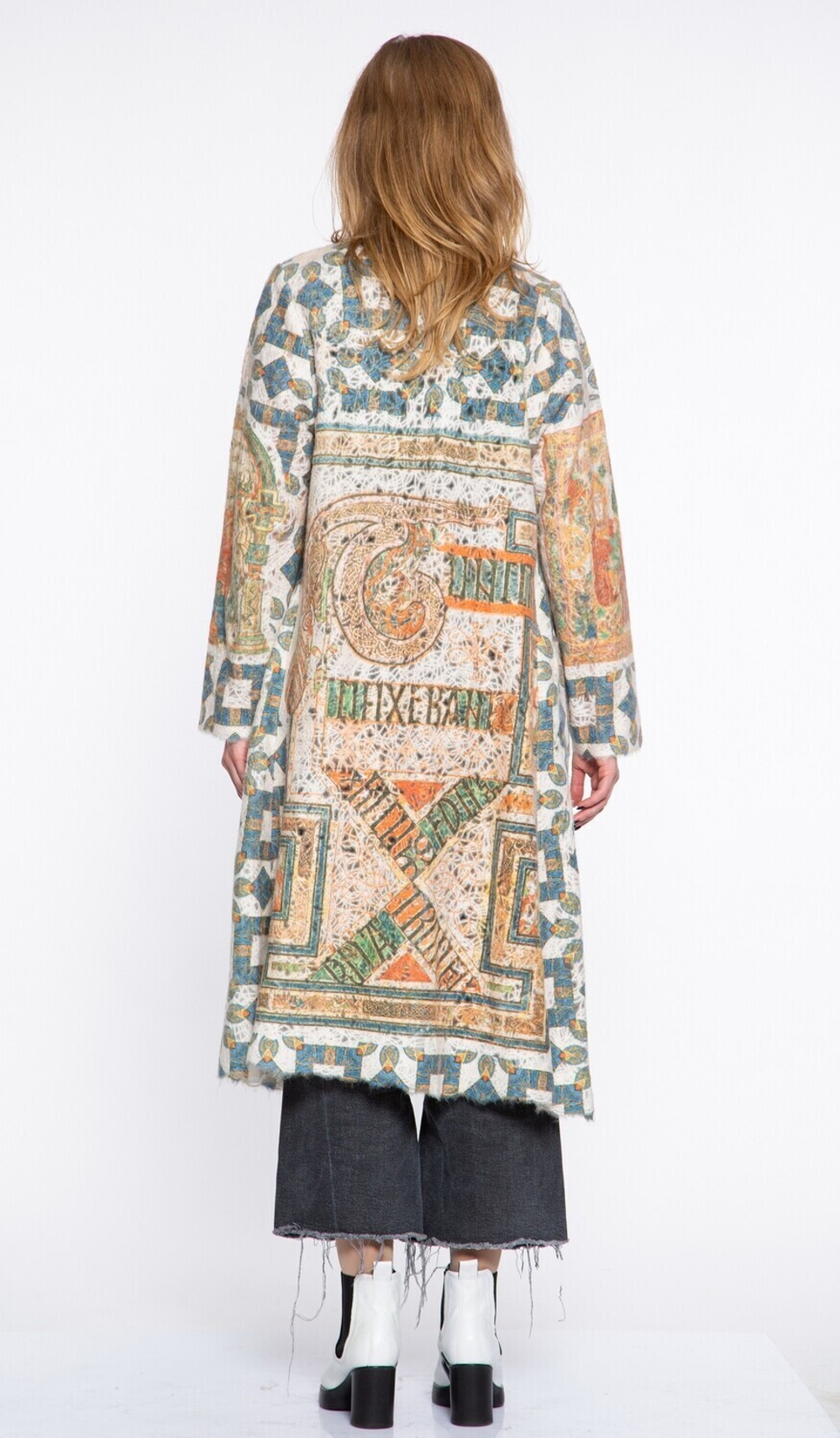 Кардиган "Экслибрис", по мотивам средневековых фронтисписов из Келлской книги