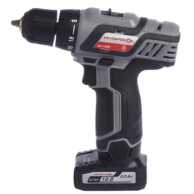 Аккумуляторная дрель-шуруповерт Интерскол Комплект Дрель-шуруповерт ДА-18ЭР ПРОМО ( 18В, 35 Нм, 2 АКБ 2,0 Ач, картон + USB адаптер зарядного устройства для АКБ 18В )