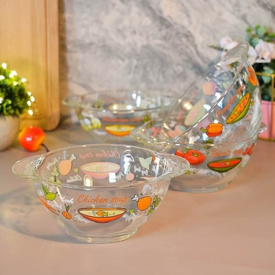 Набор бульонниц 4шт 560мл "Вкусный супчик"