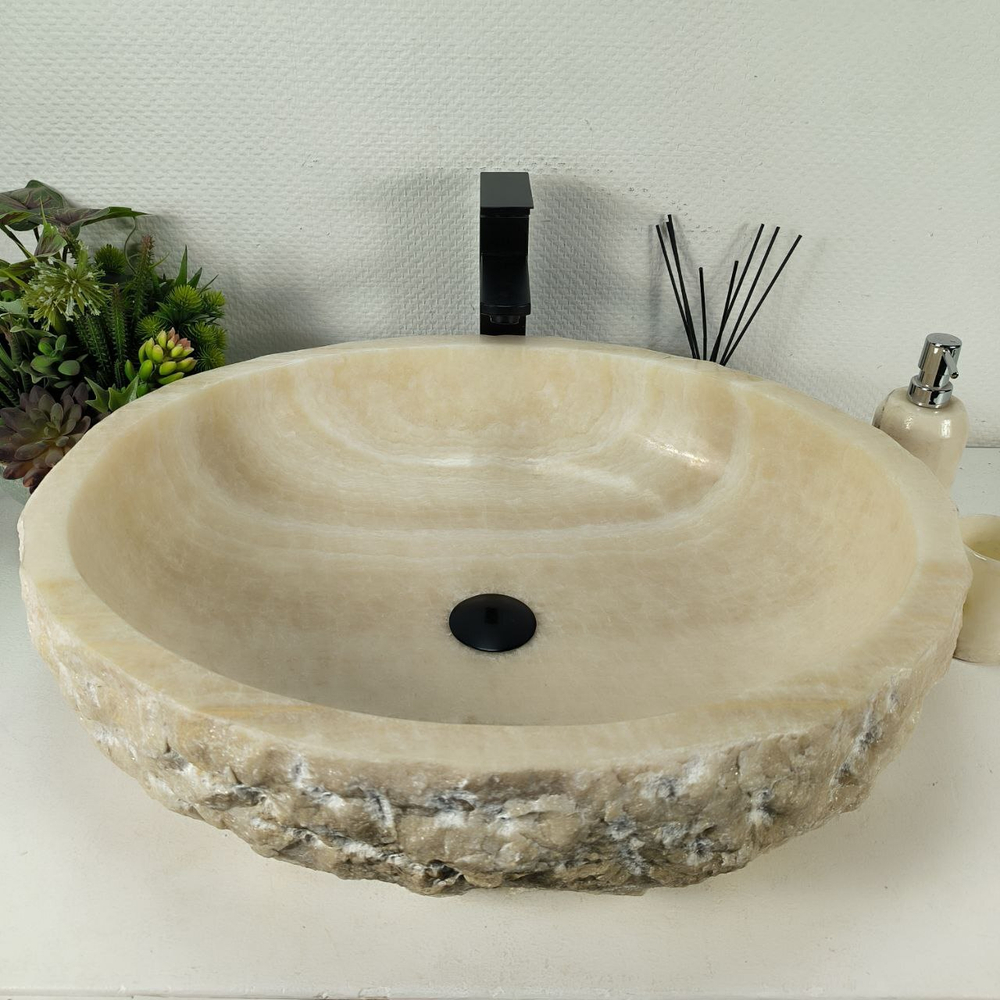 Раковина из оникса Erozy White EO-64409 62*52*16 0215