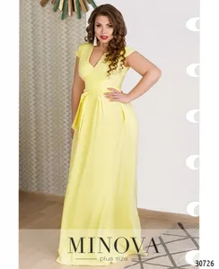 Платье 8573-1-желтый Minova