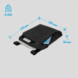 Сумка Piquadro Black Square из натуральной кожи (CA1816B3/N) 2