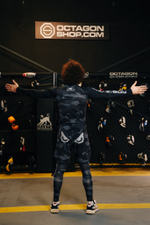 Компрессионные штаны Bad Boy Fighter черный/серый камуфляж