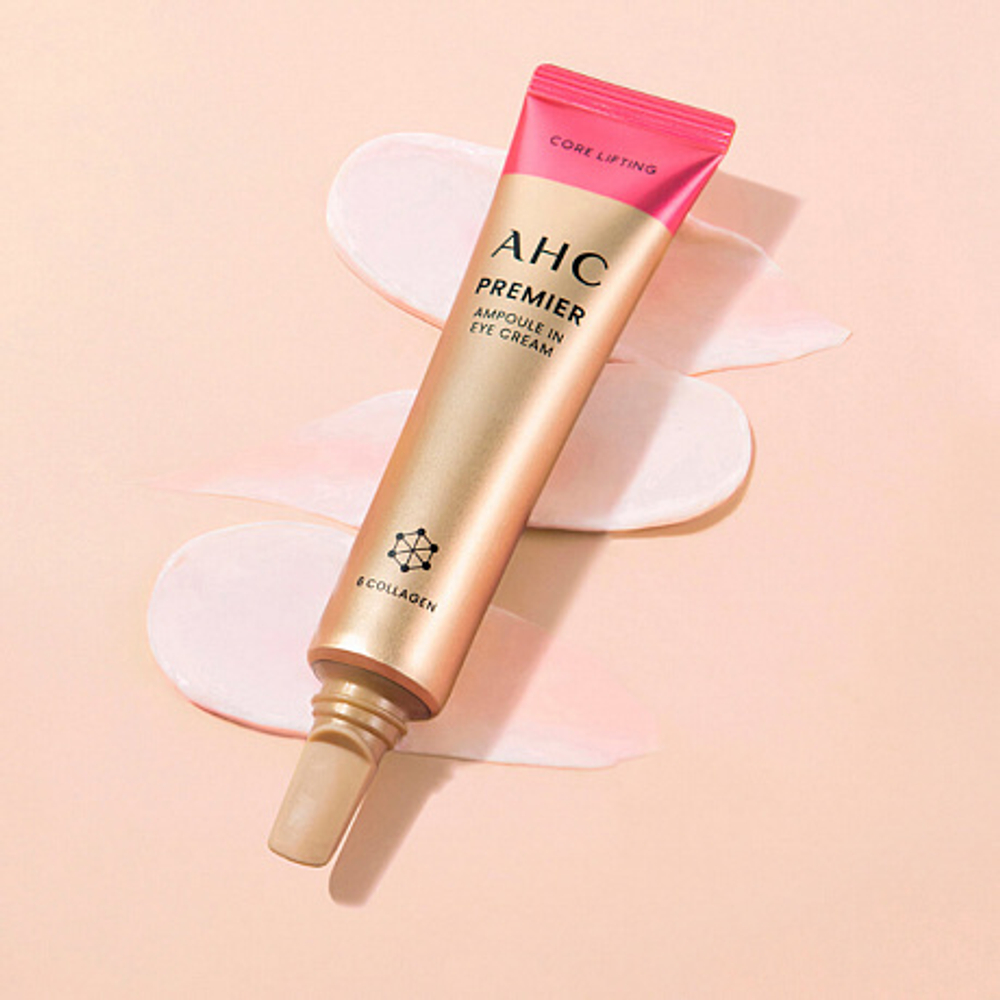 AHC Premier Ampoule In Eye Cream 6 Collagen, 12ml - Питательный крем для век с коллагеном на основе розы 12мл