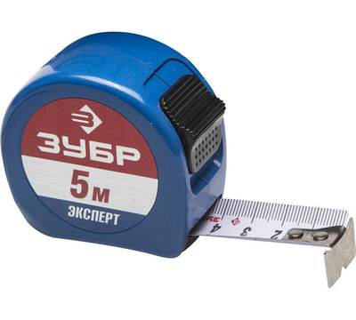ЗУБР Alu+, 5 м х 25 мм, ударопрочная рулетка, Профессионал (34058-05-25)