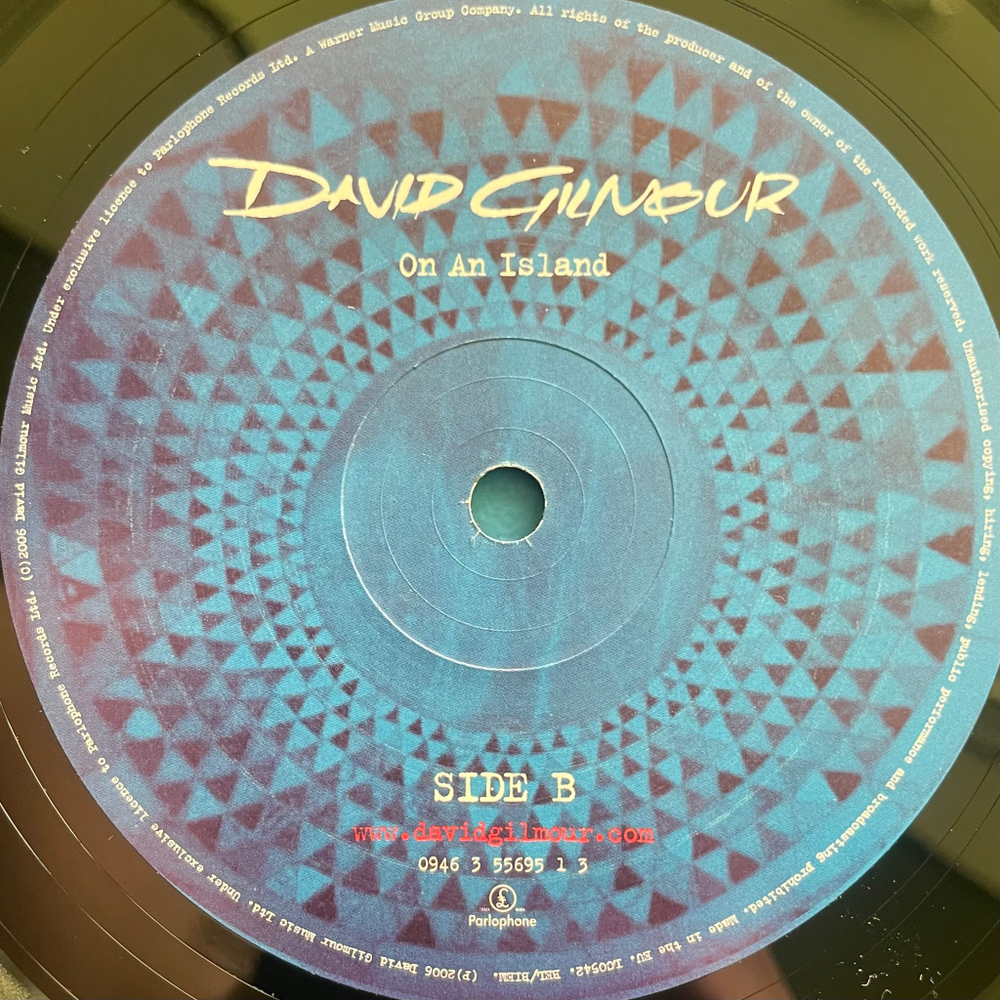 David Gilmour ‎– On An Island (Европа 2022г.)