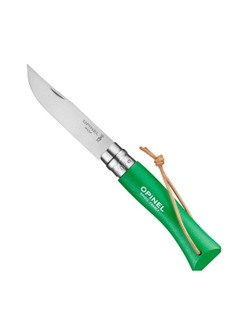 Нож Opinel №7 Trekking нержавеющая сталь, зеленый, 002210