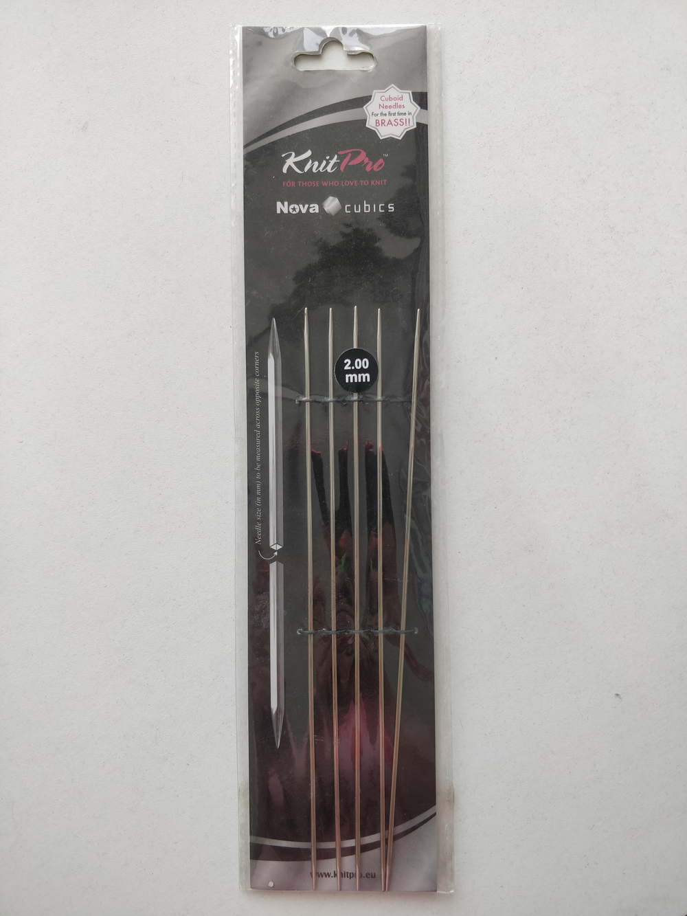 Спицы Knit Pro nova cubics чулочные 20см