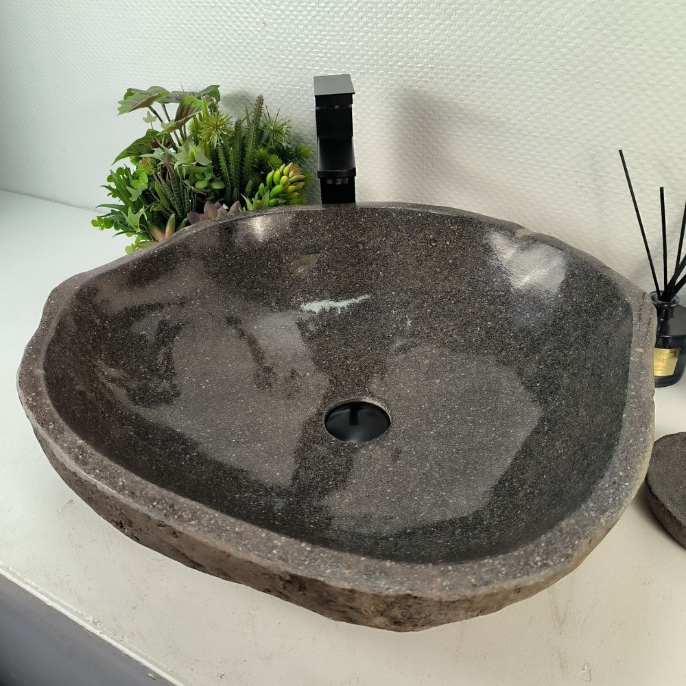 Раковина из речного камня RS-65280 55*53*15 0857