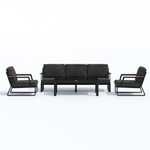 Лаунж зона ЭСТИВО с трехместным диваном - маренго