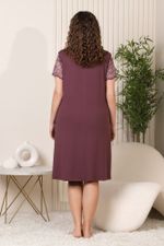 Ночная сорочка Азарт Виотекс БАКЛАЖАНОВЫЙ