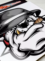 Наклейка - Пес гангстер