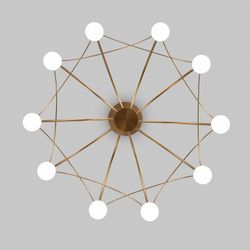 Люстра на штанге Eurosvet Ragno 90030/10 LED золото