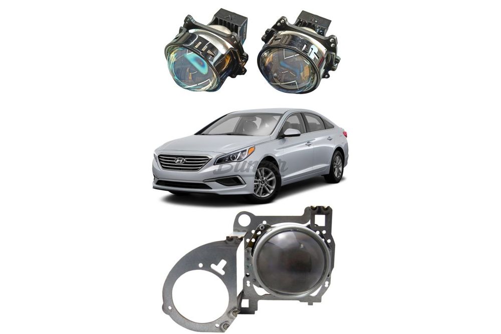 Комплект для замены штатных галогеновых линз Hyundai Sonata 7 LF дорестайлинг 2014-2017