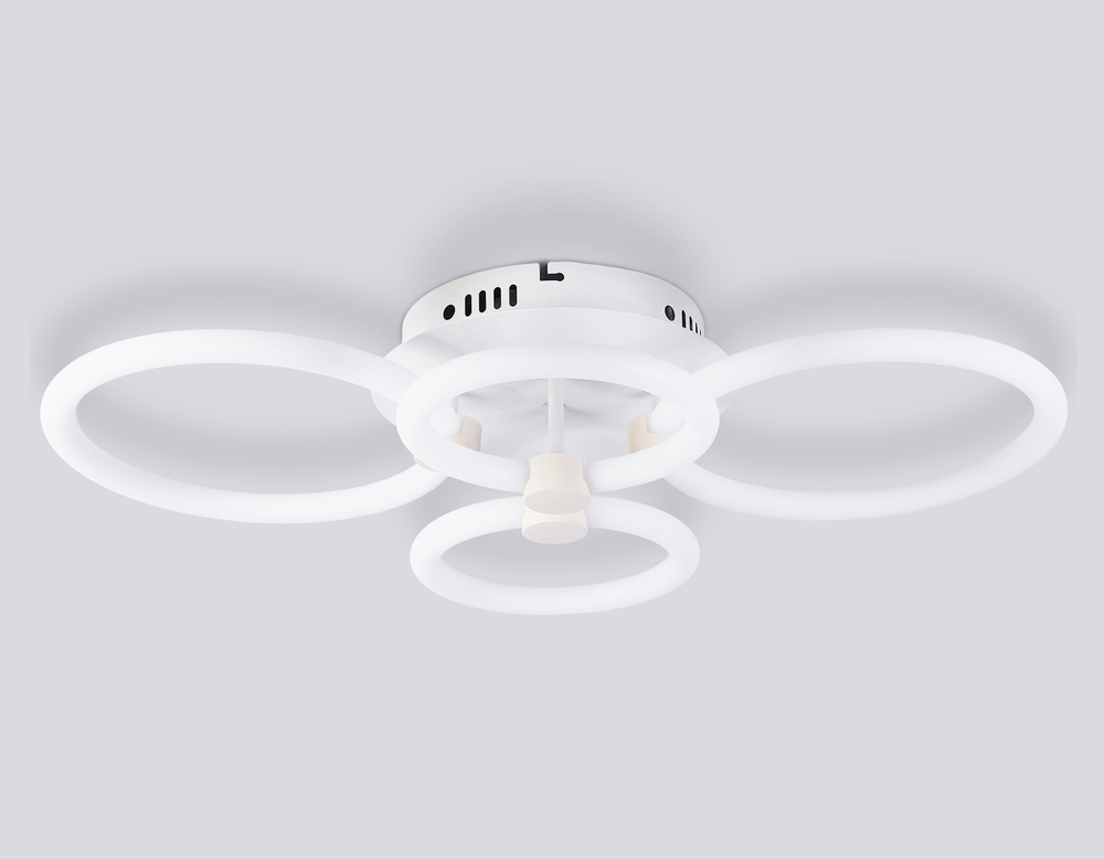 Потолочный светодиодный светильник с пультом FA3811/2+2 WH белый 3000K-6400K 82W 620*420*130 (ПДУ ИК)