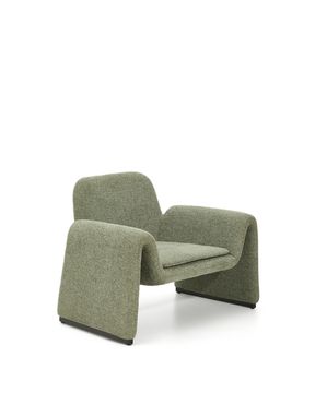 Кресло Melvia из зеленого шенилла