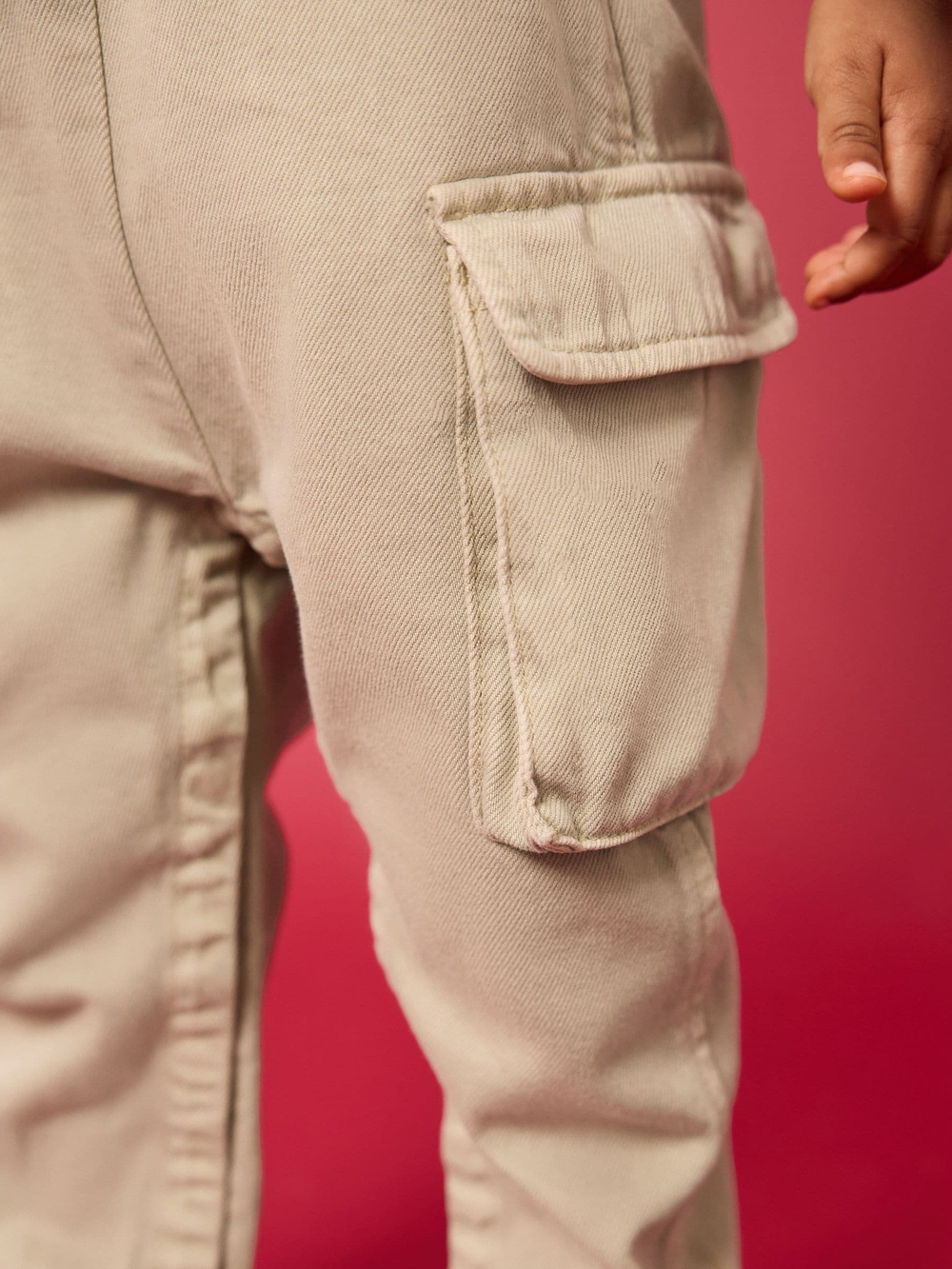 Комбинезон карго джинсовый Next E45-335, Песочный