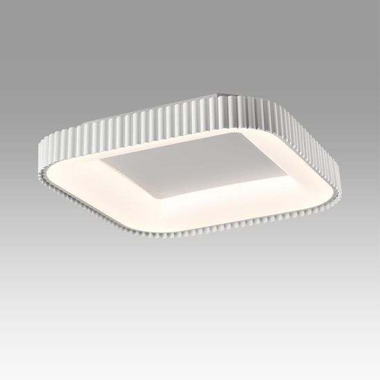 7767/56L AVRA LED SN 578 Светильник металл/белый LED (56Вт+14Вт) 3000-6000K 500х500 IP43 пульт ДУ+подсветка SHARMEL