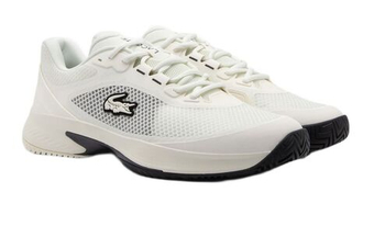 Мужские кроссовки теннисные Lacoste Tech Point Tennis - off white/black