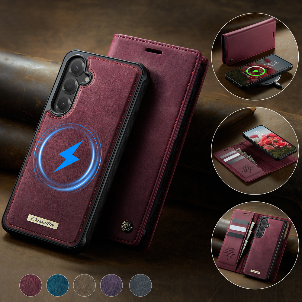 Чехол-кошелек CaseMe 2 in 1 MagSafe Samsung Galaxy S24+