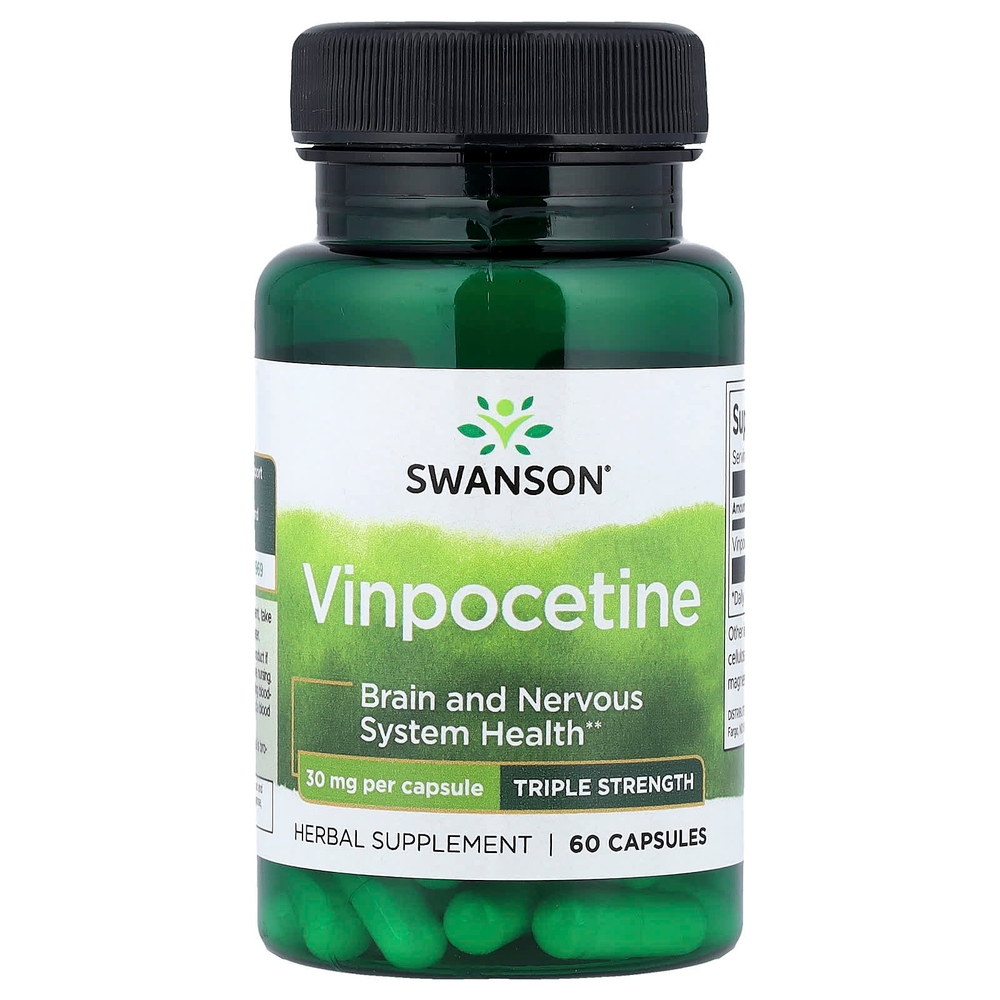 Swanson Vitamins, Винпоцетин, 30 мг, 60 капсул
