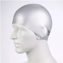 Шапочка для плав. SPEEDO Plain Flat Silicone Cap, 8-709911181, СЕРЕБРИСТЫЙ, силикон