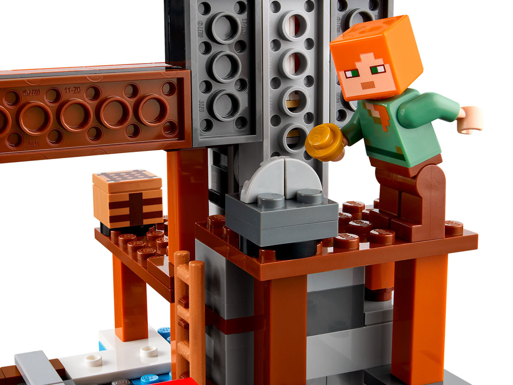 LEGO Minecraft 21277 «The Pickaxe Mine» — шахта с киркой и динамитным вагонеткой
