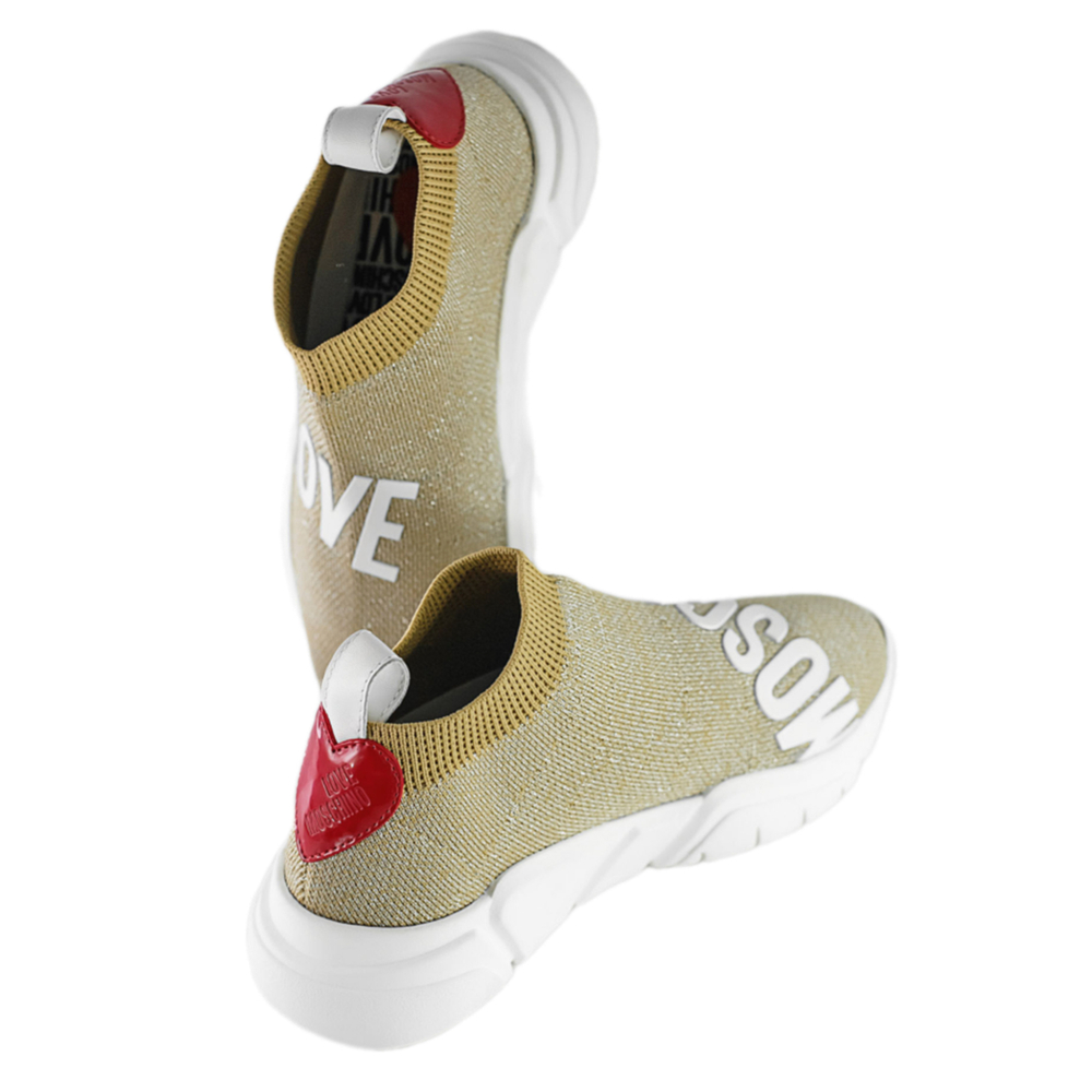 LOVE MOSCHINO кроссовки - бежевый