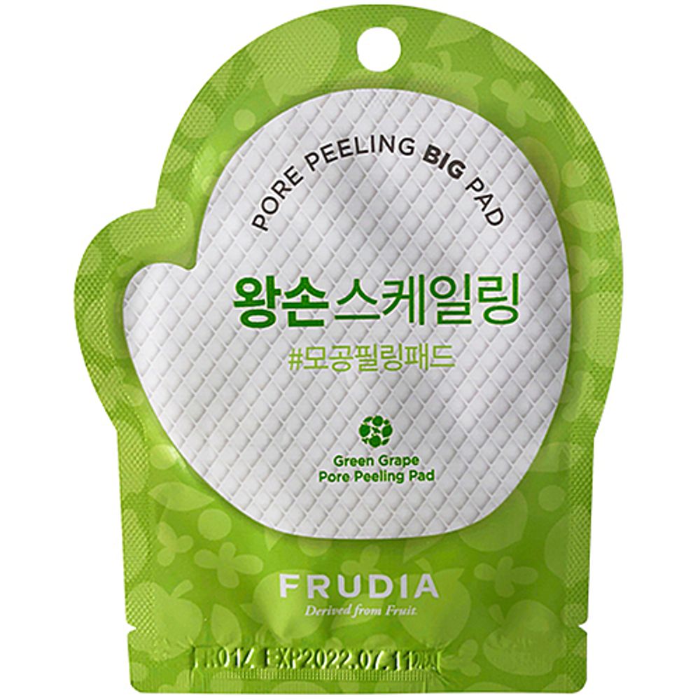 Диски отшелушивающие с зеленым виноградом - Frudia Green grape pore peeling pad, 1 шт